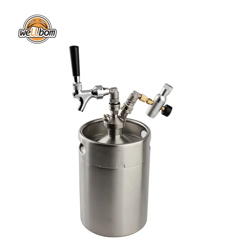 Homebrew Stainless Steel 304 Beer Keg 2l 3.6l 4l 5l 10l Mini Draft Beer ...