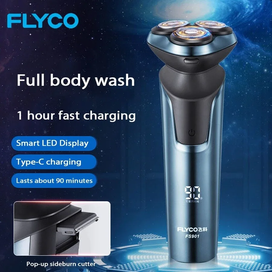 3D Floating Head Men's Shaving Razor Cordless Electric Shaver USB Rechargeable Mini Shaving Beard Machine