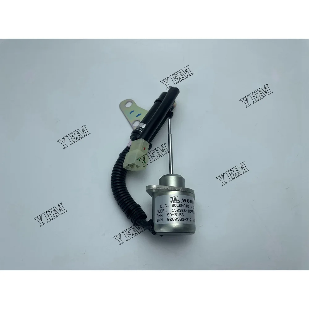 D722 Fuel Shut Off Stop Solenoid 1G820-60022 for Kubota