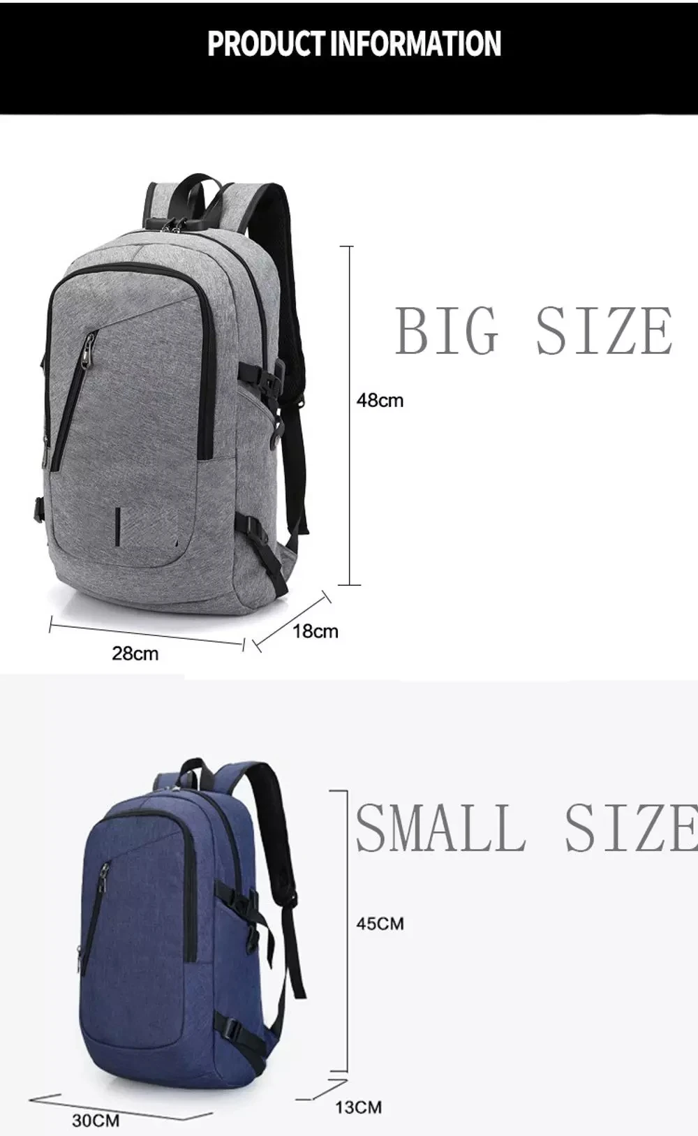 school backpack with usb charger