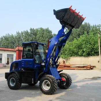 Yesbetter Best Selling construction machinery Fork Loader Wheel Loader ZL10 1T Mini 4x4 Wheel Front Loader for sale