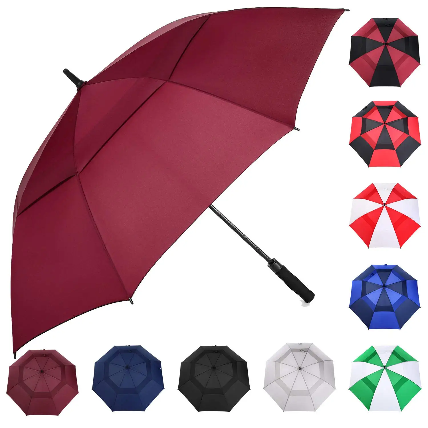 Factory Wholesale Personality Sublimation Golf Umbrella Arb Custom Logo Prints Promotional Umbrella
