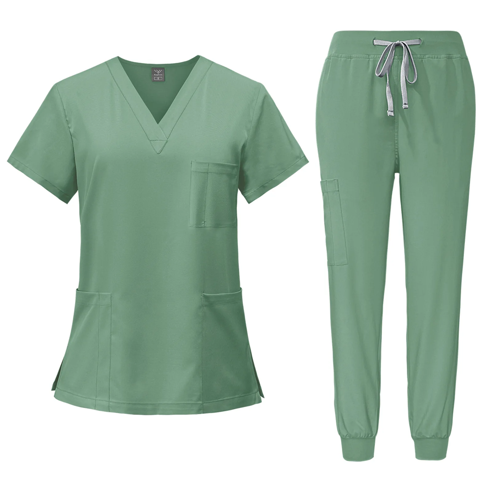 Elastic Quick Dry New Style Top And Pants Custom Logo Hospital Uniforms