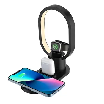 Magnetic 4 In 1 Wireless Fast Charging 15W Wireless Charger With Night Light
