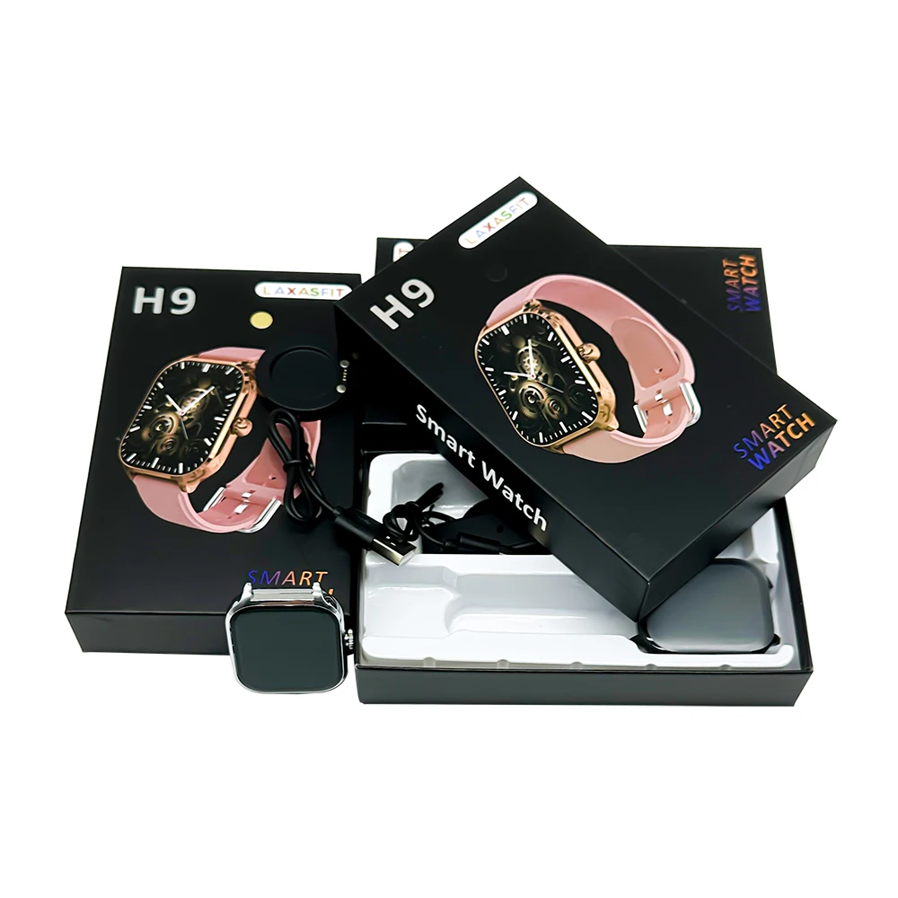 New Arrival H9 Smartwatch with Health Monitoring Sport Exercise Heart Rate  BT Call Waterproof with IP67 Level Private Model