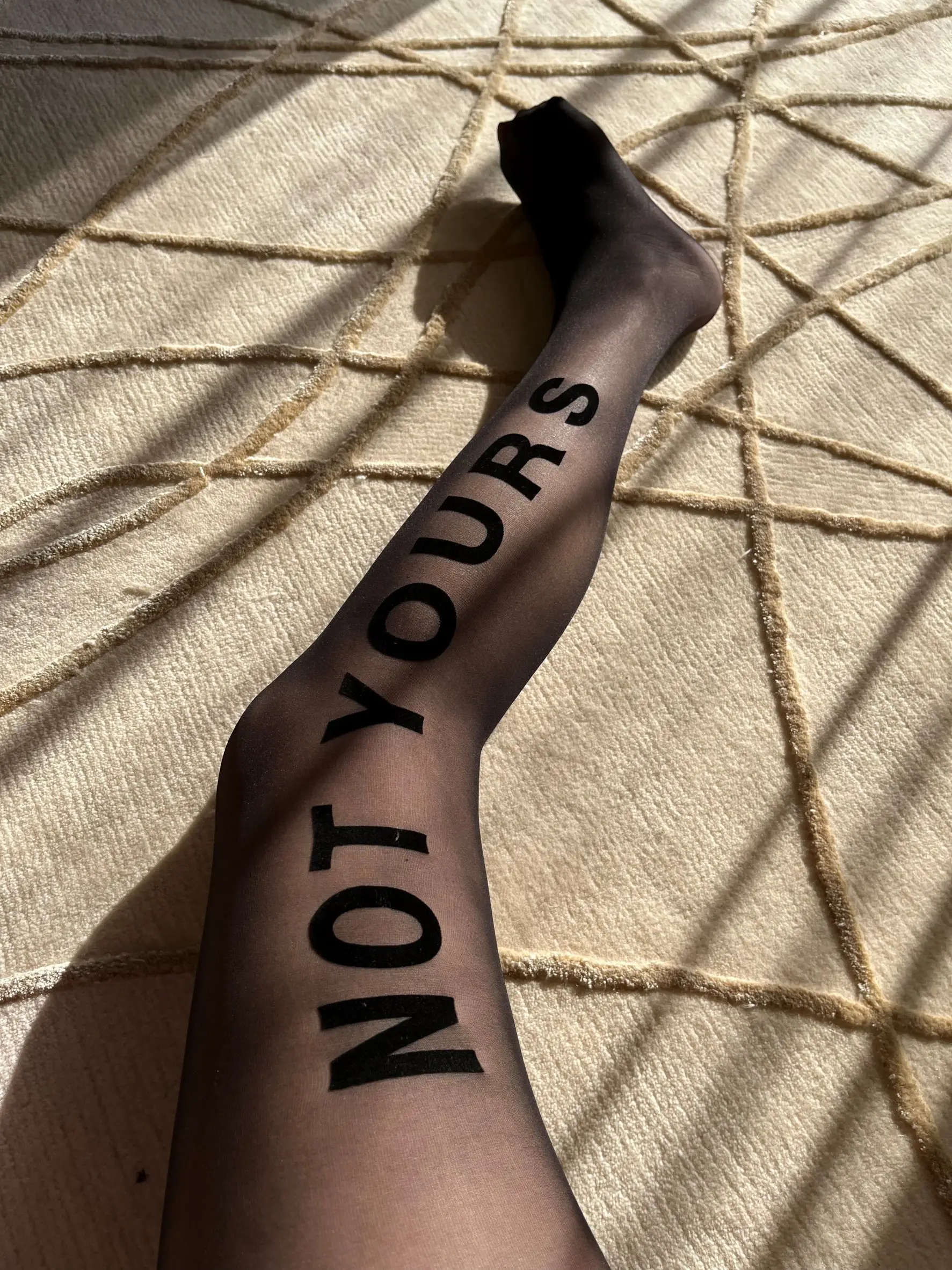 Колготки из флока gg, черные колготки с логотипом и логотипом