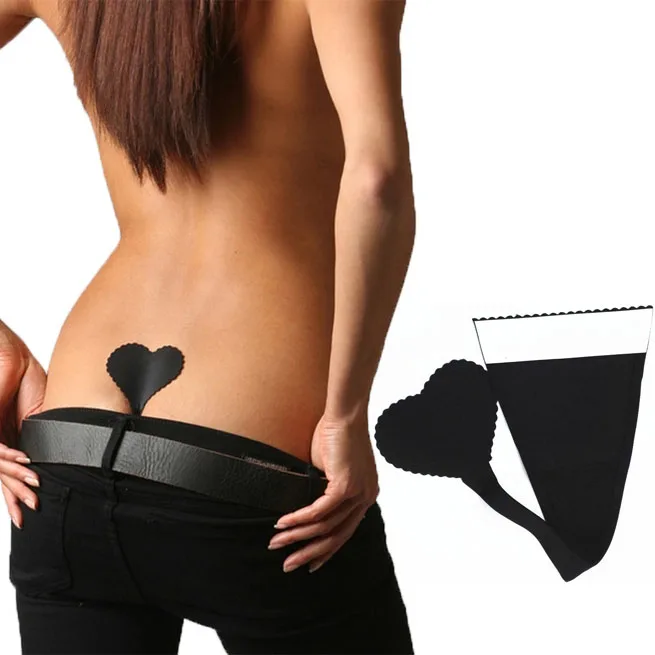 Women Invisible Panty Heart Shaped Underwear