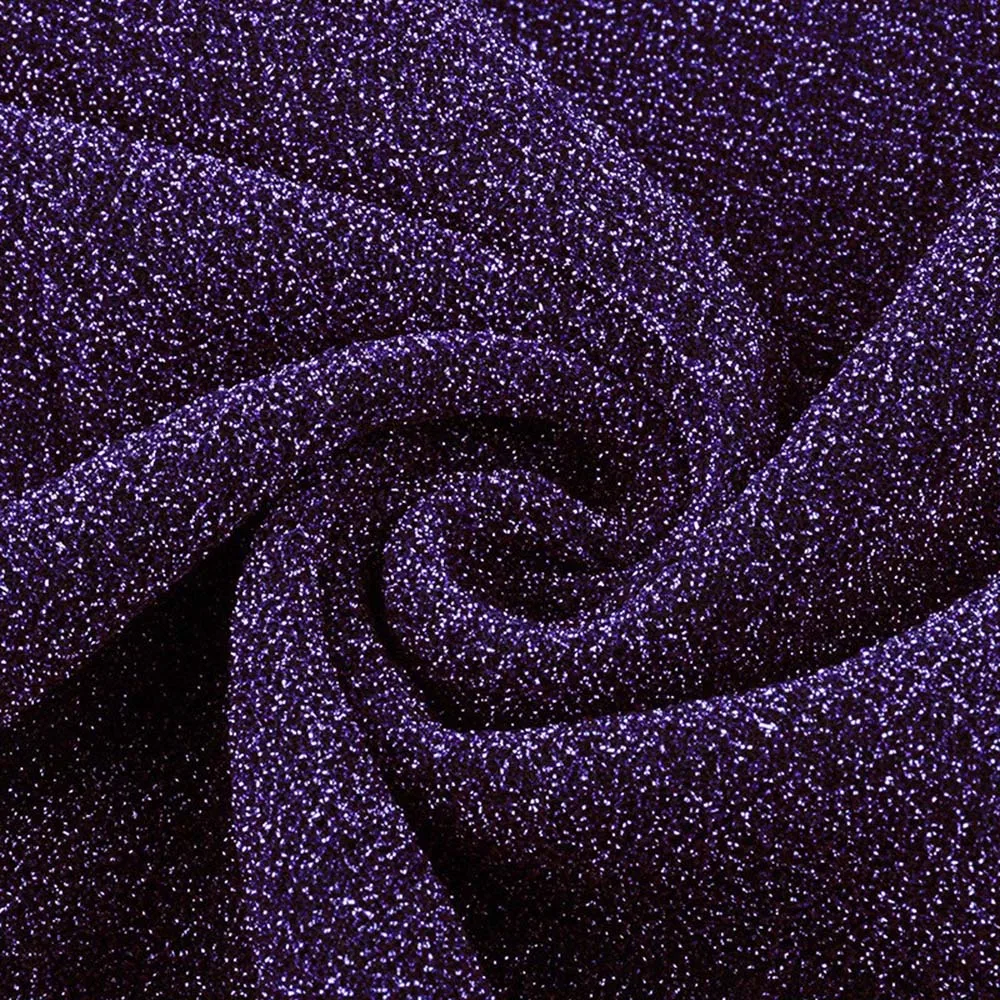 Sparkling Metallic Glitter Knit Fabric 70 Polyester 30 Lurex Spandex
