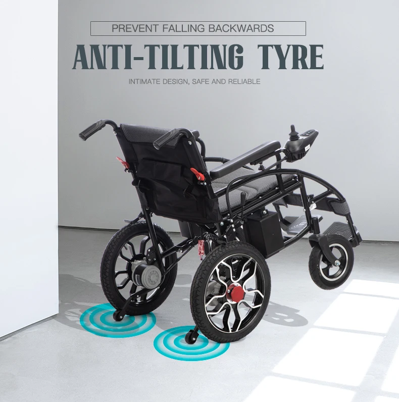 Medical Rehabilitation Disabled Electric Wheelchair Inclined Standing