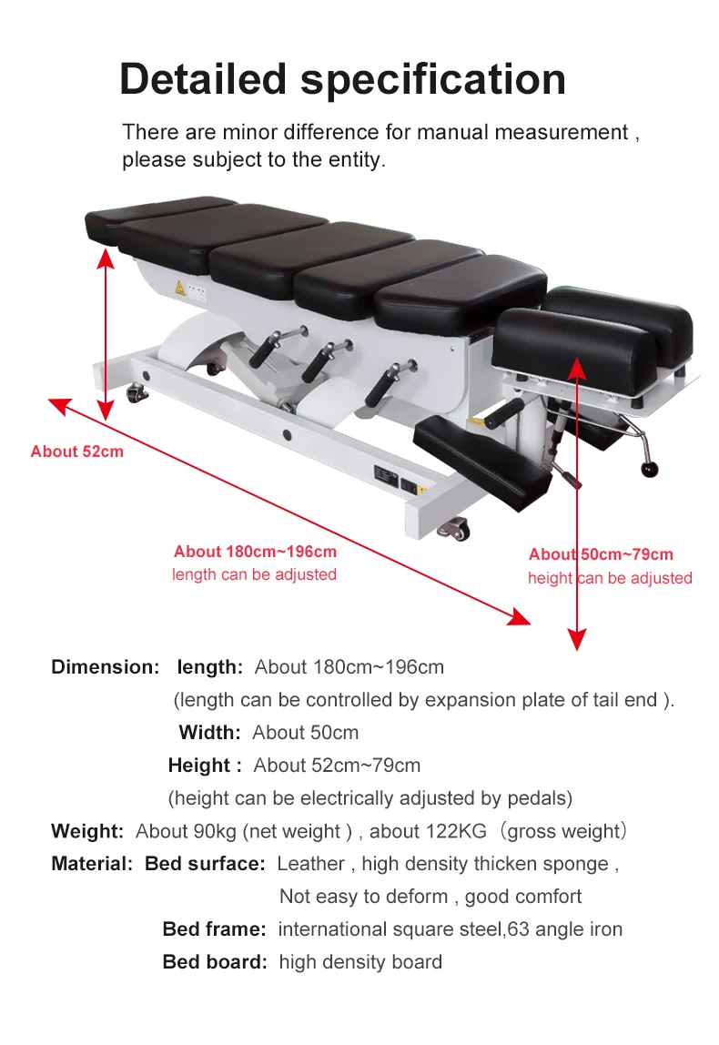 Usa Hotselling Chiropractic Table Massage Bed For Lumbar Thoracic