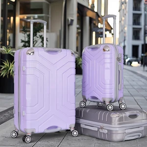 Modern Zipper Luggage Set Long Distance Travel Suitcase ABS with PC Film Suitcase Luggage