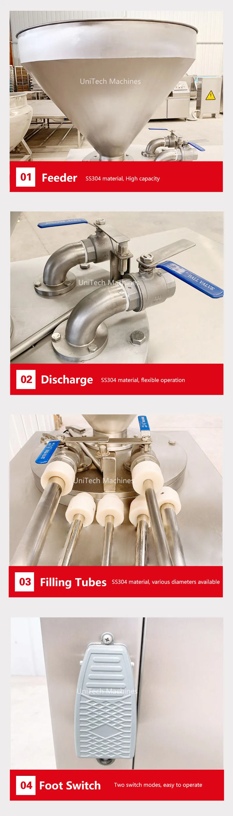 Automatic Electric High Capacity Sausage Filler Home Pork Sausage