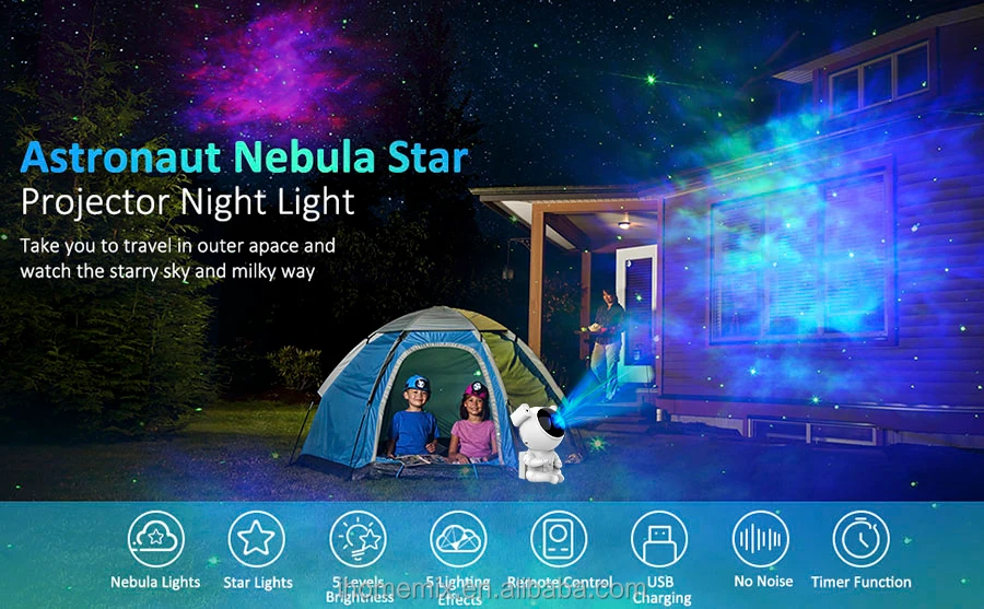 product astronaut star projector starry sky projector led nebula sterren space galaxy home decoration night light astronaut projector-38