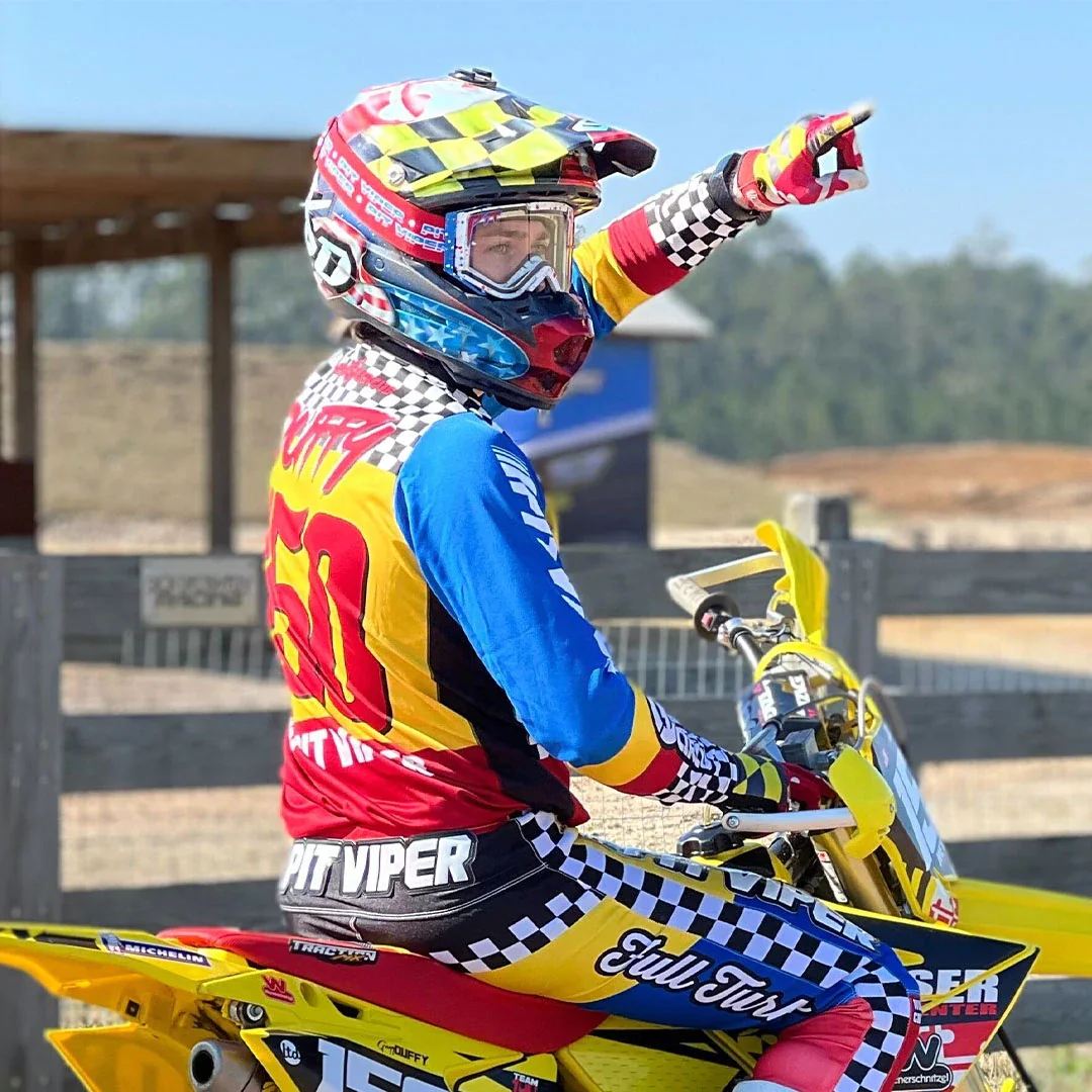 Мужская футболка для мотокросса с камуфляжным принтом