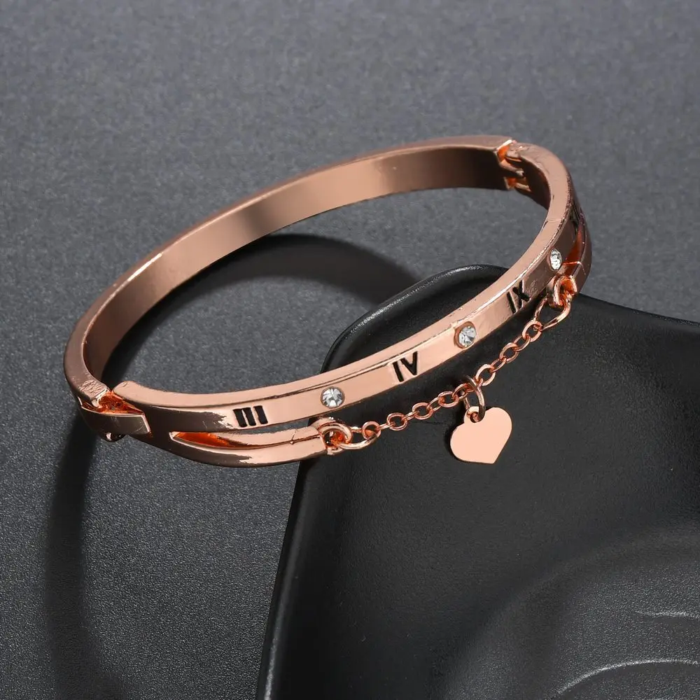 personalized bracelet Rose leather bracelet monogram initial bracelet rose charm bracelet leather bangle