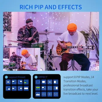 FEELWORLD L1 PLUS Video Mixer Multi-format Video Switcher, Touch Screen, PTZ Control, OEM Service, Factory Direct detail image
