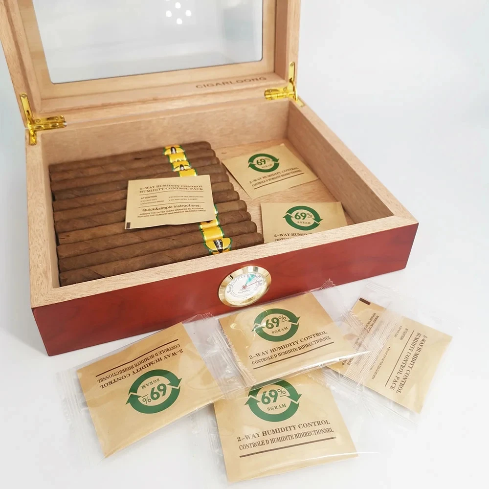 Customizable 1g 8g 60g RH 58% 62% 69% Cigar Tobacco Hemp Herb Humidity Control Curing Bag Boveda 2 Way Humidity Pack for Cigars