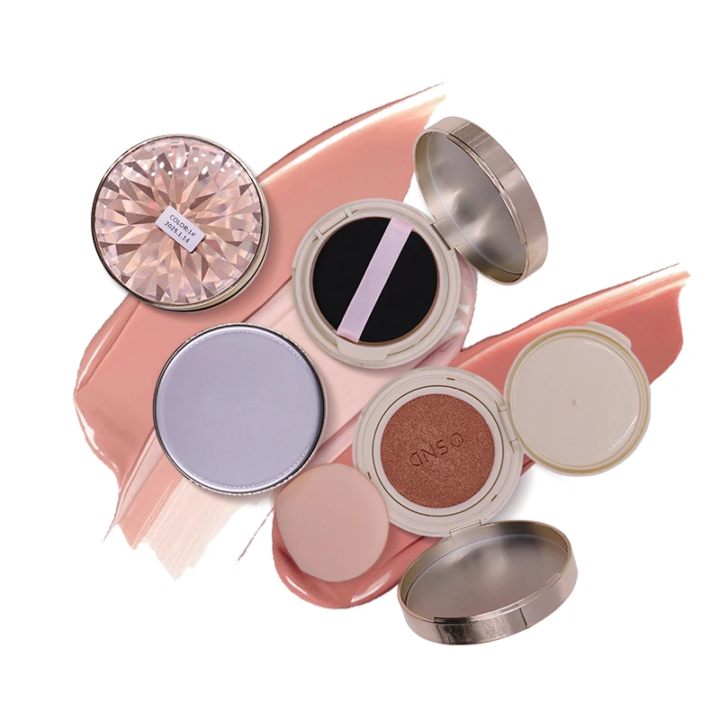 OEM Private Label Face BB Air Cushion Full Coverage Hydrating Concealer CC Cream Cushion Foundation for All Skin details
