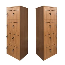 MFC Locker Wooden Panel 8 Doors Storage Locker E1 Class Panel Locker Cabinet