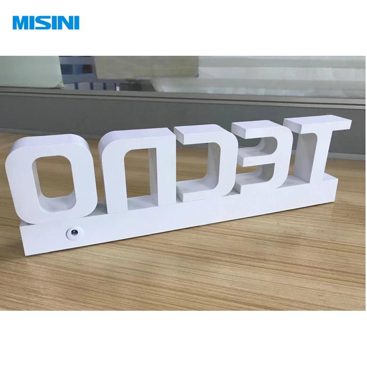 Customized Desktop Led Channel Letters Led Sign Counter Advertising Luminous Signs for TECNO Mobile Sale LED SIGN