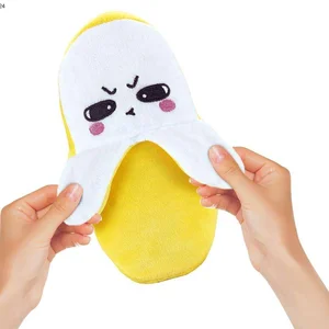 ITTL TikTok Hot Selling Kids Banana Musical Soft Plush Doll Toy Touch Sensing Baby Induction Beat Piano