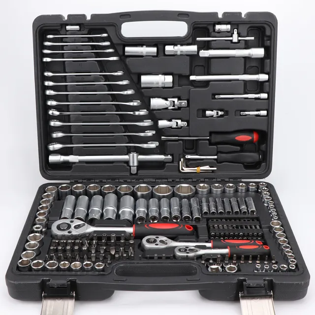 216 pcs Profession Combination Spanner Box Tool Socket Set Combo Wrench Kit For Car Repair