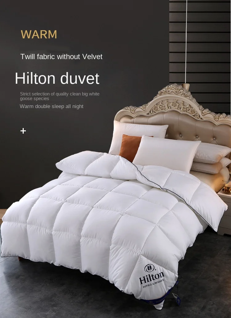 Hilton Down Quilt 5 Star Hotel Core Warm Spring Autumn Winter Quilt