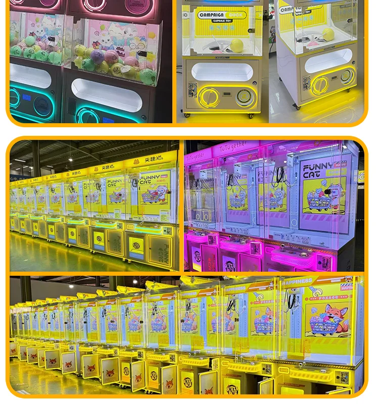Commercial Coin Invested Capsule Toys Distorted Egg Ball Automatic Vending Machine Capsules