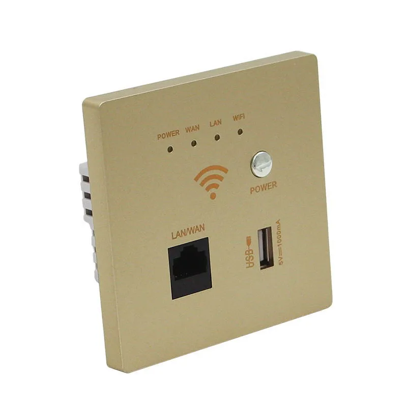 220V Power AP Relay Smart Wireless Wall Embedded 2.4Ghz 300Mbps Router Socket With USB RJ45 WIFI Repeater Extender