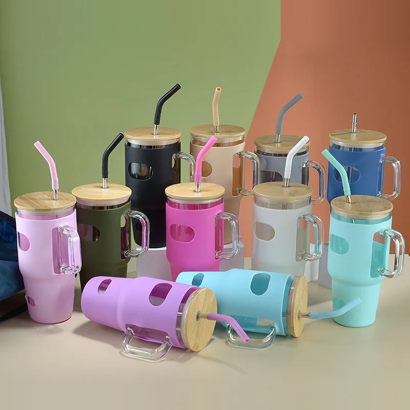 Wholesale Luxury 32 Oz Borosilicate Glass Tumbler Set