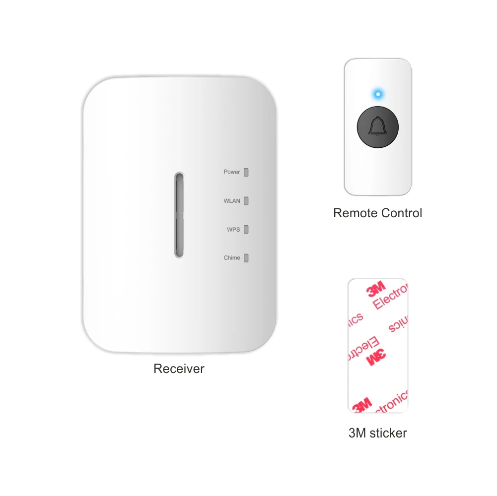 
 Беспроводной удлинитель Wi-Fi, 2,4 ГГц, с функцией звонка  