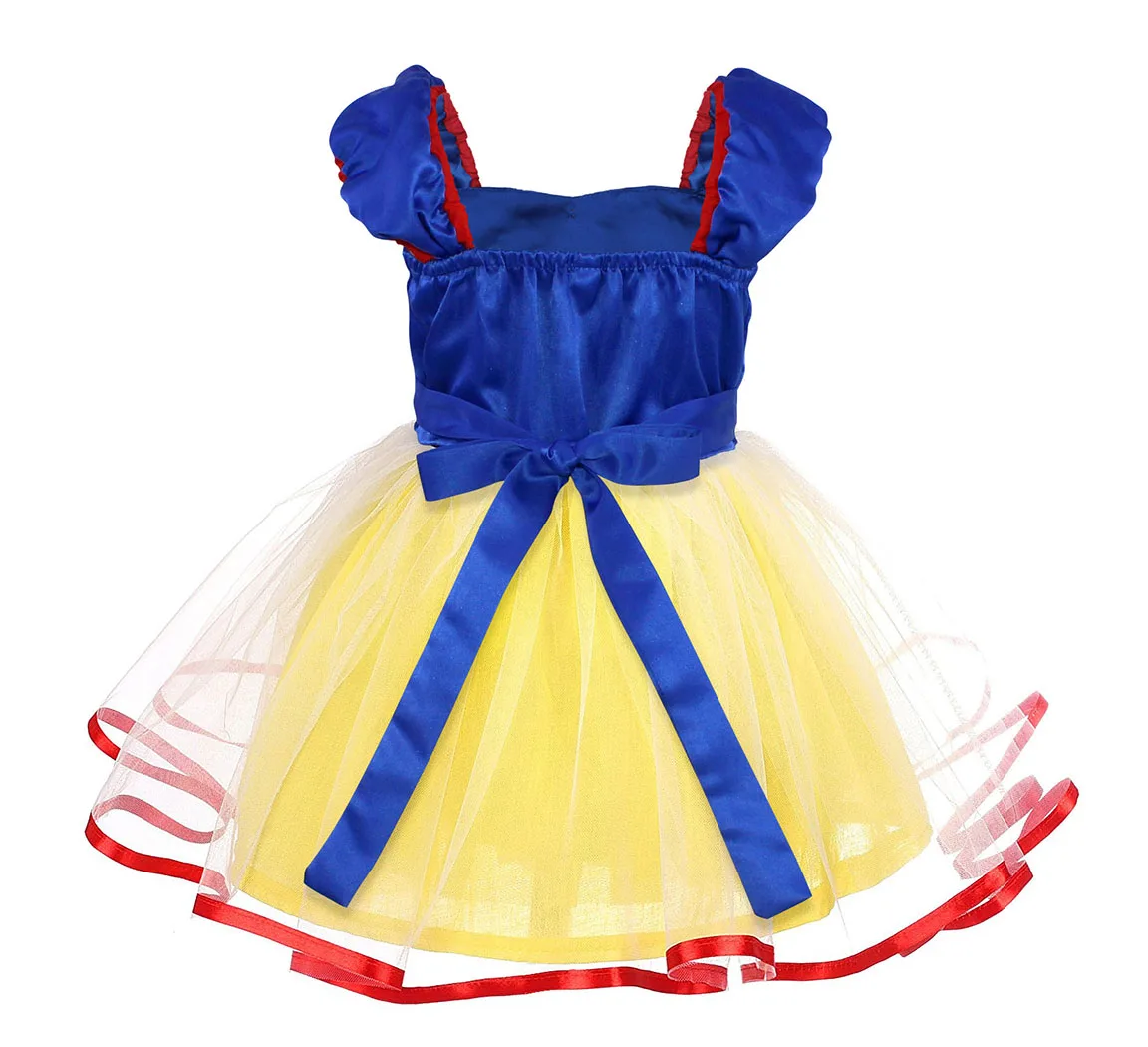 Girls' Snow White Costume for Halloween and Birthday Dress