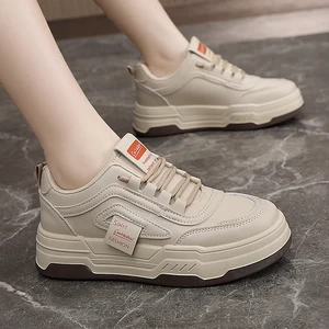 Made in China Women's Shoes 2026 Fashion Trend Sports Casual Shoes Student Campus Large Size Board Shoes