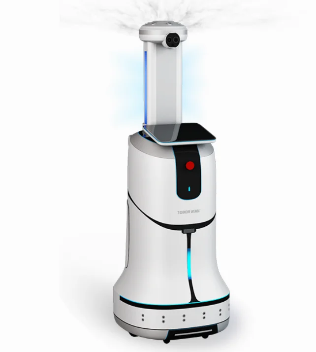 IBen M01 Intelligent Dry Mist Robot Navigation Disinfection Robot WithTemperature Measurement Camera