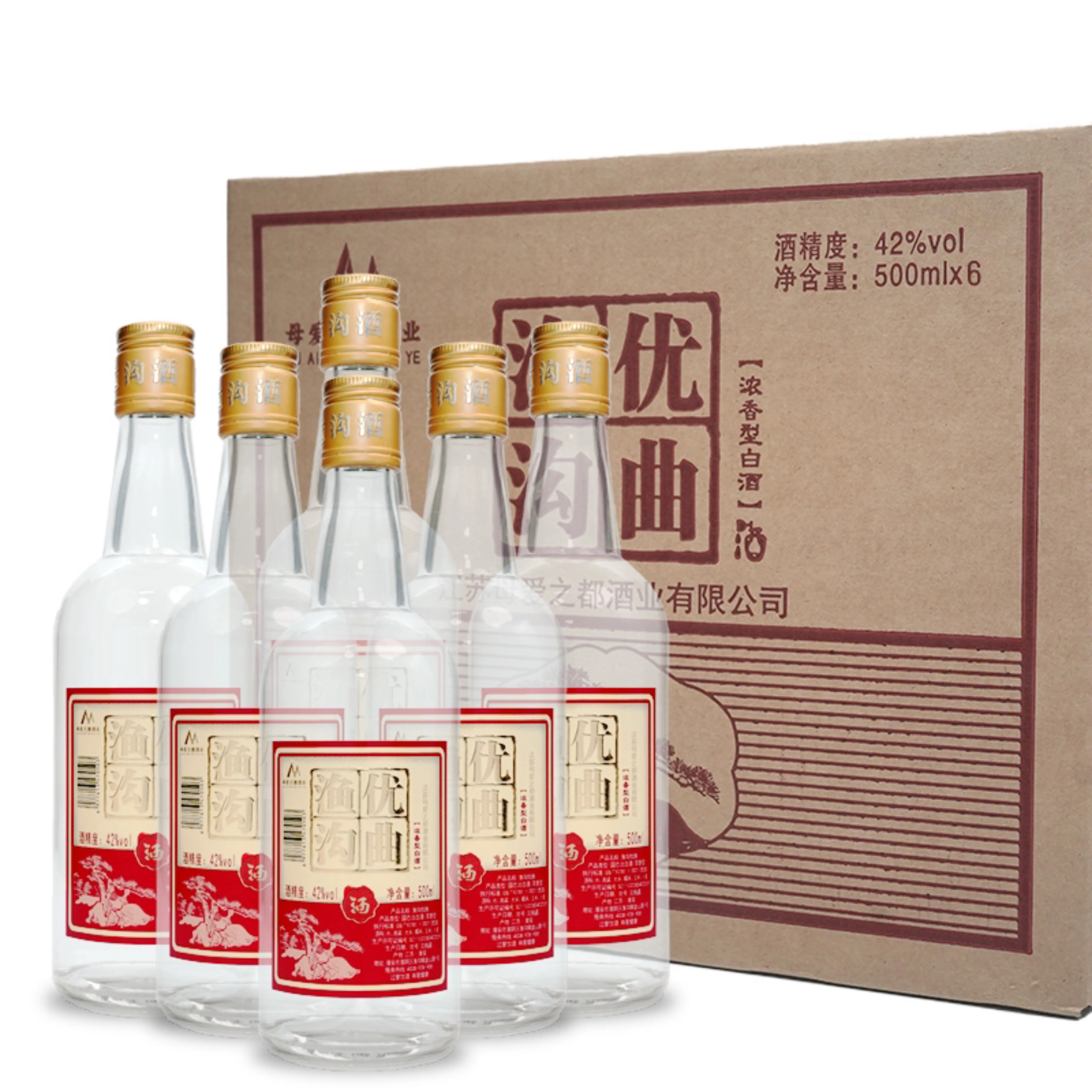 中国産のアルコールカクテル酒のアルコール度数は42度