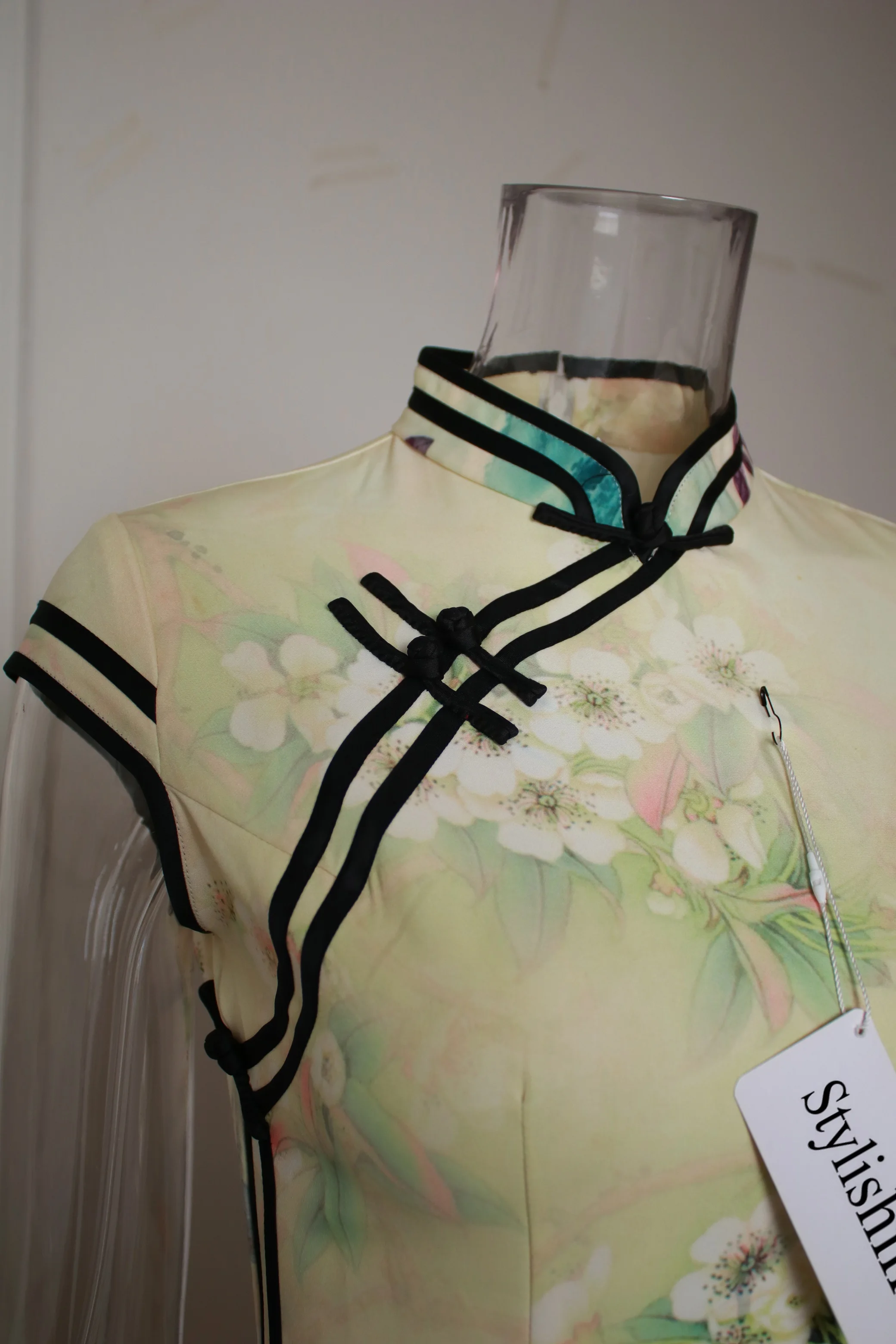 Stylishine Cheongsam Chinese Style Women Elegant Short Sleeve Printing ...
