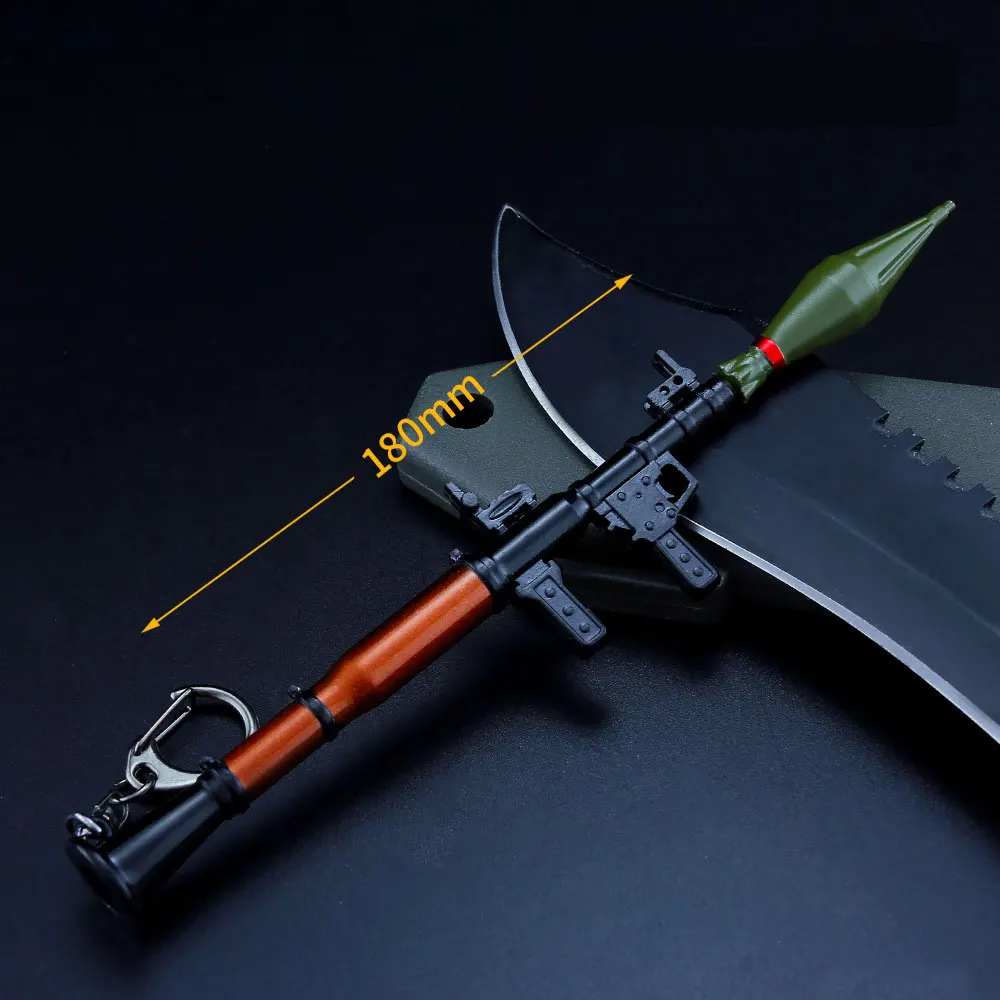 工場供給 18CM ミニRPG 分解可能な金属合金製ガンモデル ロケット