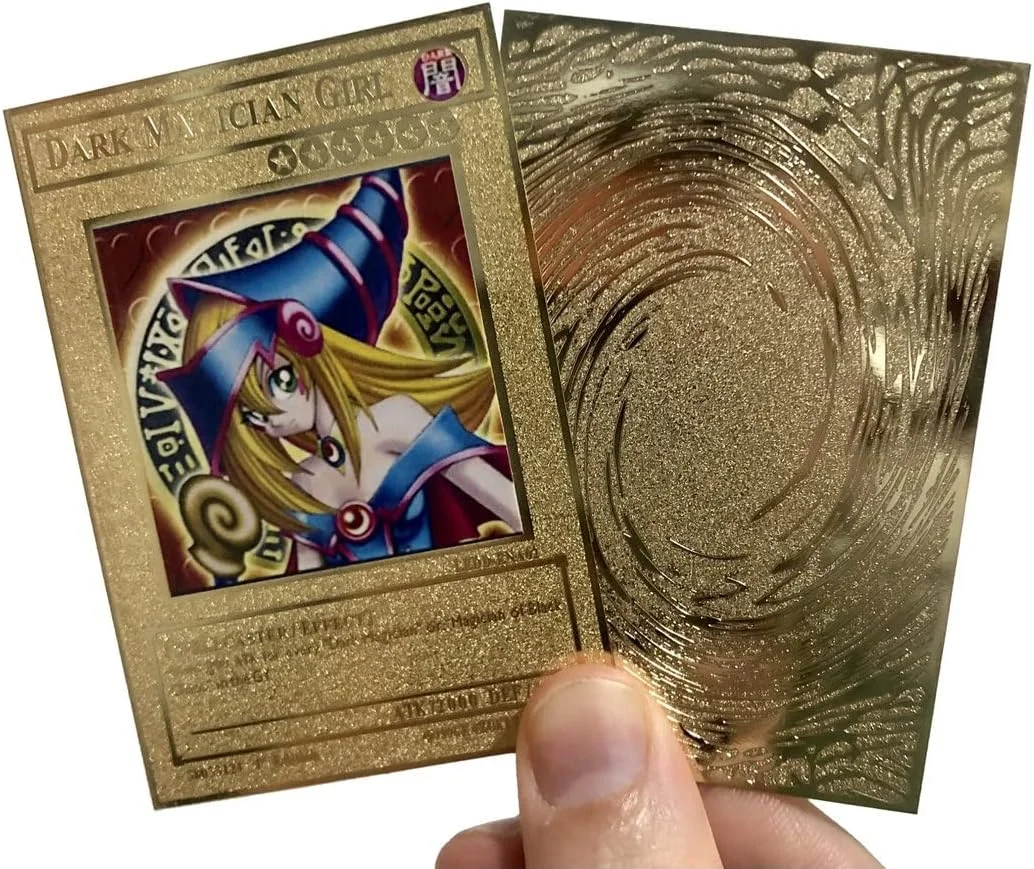 Support Custom Dark Magician Girl Gold Metal Yugioh Card Support Custom Dark Magician Girl Gold Metal Yugioh Card