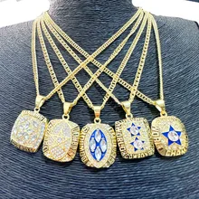 Dallas Cowboys Championship Necklace Pendant NFL Football Championship Sports Necklace Custom Wholesale