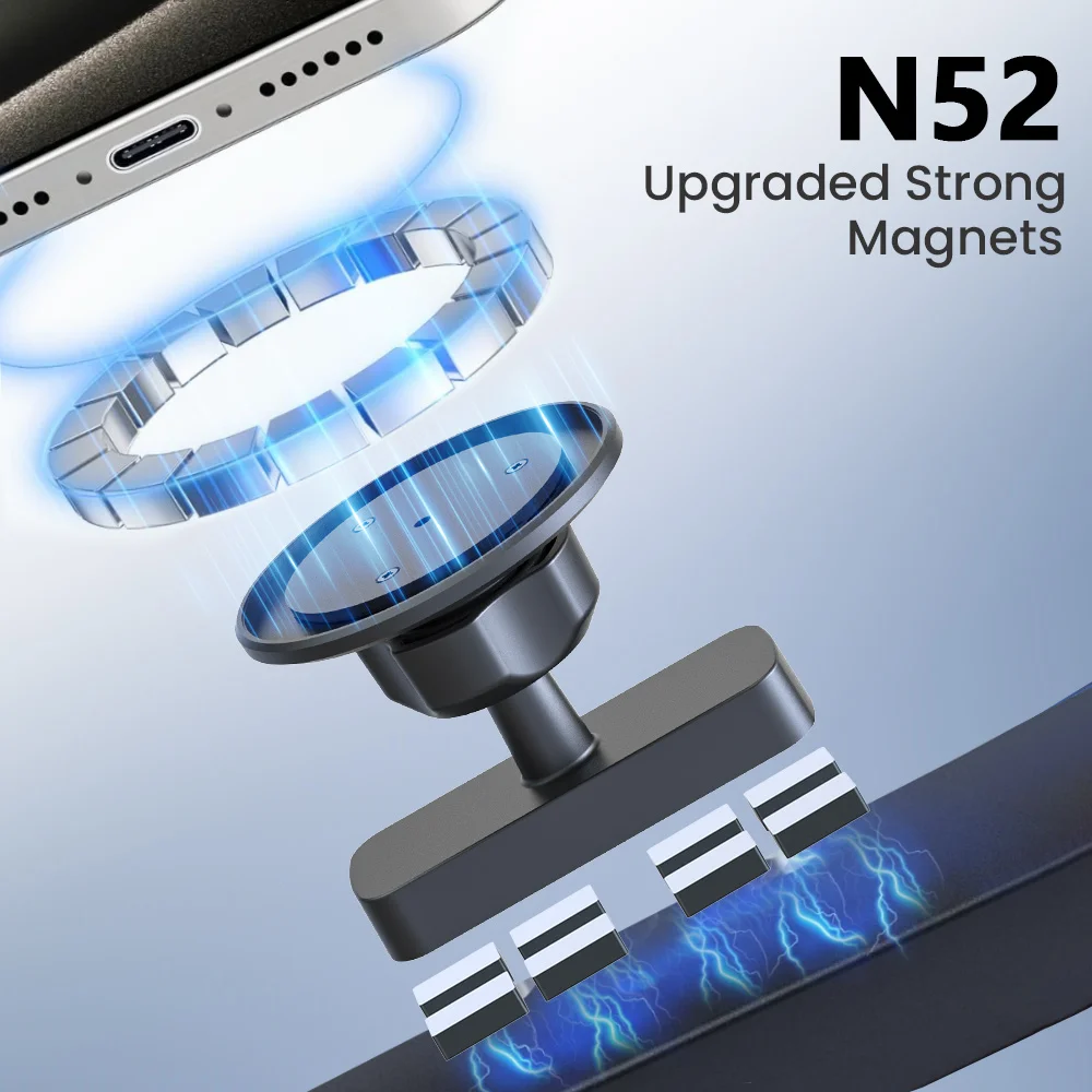 Hot Selling Magnetic Phone Holder for Golf Cart Attaching Magnetically to Any Metal Surface Strong Magnets Secure Mounting Phone