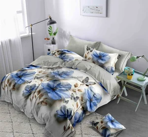 African Cotton 4pcs Sheet Set  Bedsheet 2 Pillowcases 3 Seats Wholesale Draps De Lit 4 Pieces Drap De Lit En Coton Bedding Set