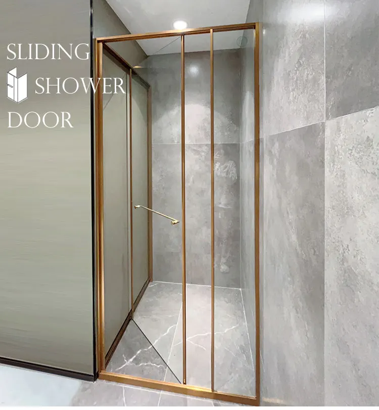 Sliding Shower Door For Hotel 304 Stainless Steel Hardware Bathroom ...