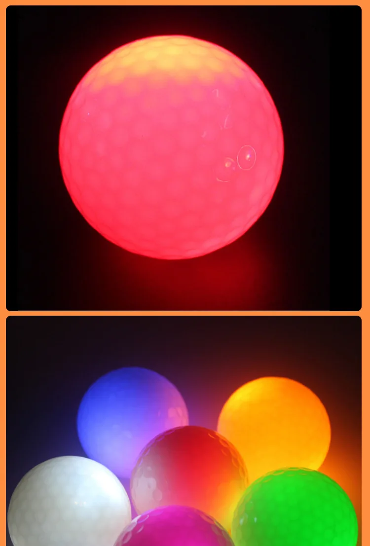 2022 New Golf Light Ball Golf Flash Practice Ball Golf Led Flash Ball