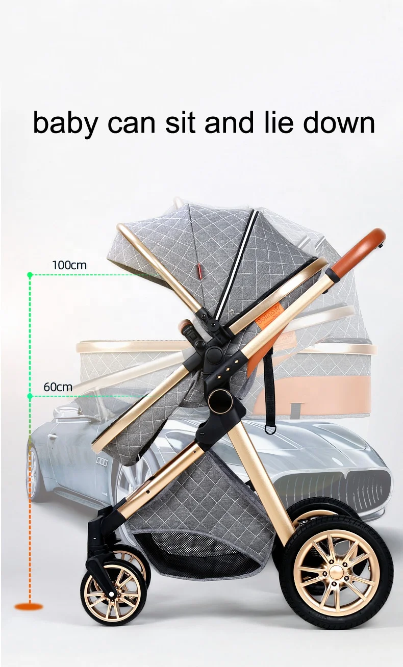 Schneller Versand Tr-zu-Tr Luxus-Kinderwagen 3-in-1 Faltbarer  Bidirektionaler Hochlandschafts-Kinderwagen Babywagen China| Alibaba.com