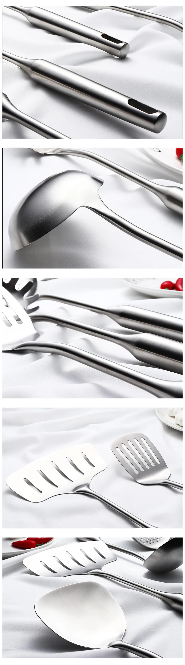stainless steel handle cooking casting iron camping non stick cookware set