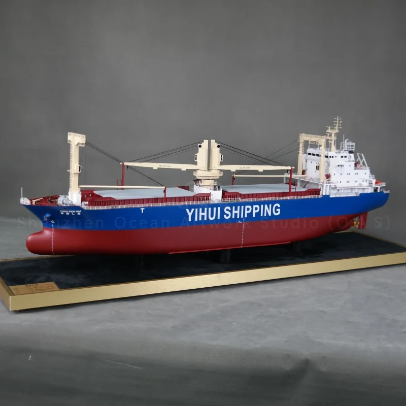 【LA】O.A.S Ship Model Factory Customizable 120cm RENHAI Bulk Cargo Ship Model for Shipping Gift