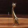 Long-necked cat (curly tail)