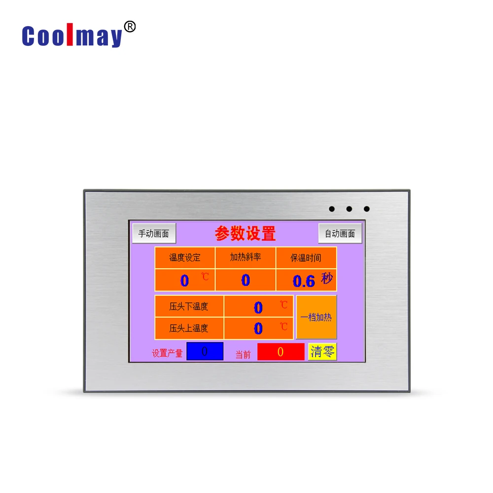 Coolmay Integrated Analog Pt100 Temperature Controller 5 Inch Hmi Plc All in One