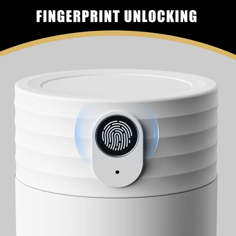 2025 New Custom - logo Fingerprint - Unlocking  Thermal Flask Cup Smart Water Bottle with Safety Features