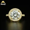 925 Sterling Silver Moissanite Engagement Rings